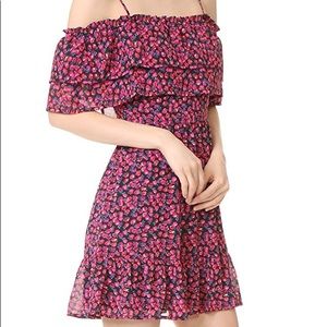 WAYF Daria Ruffle Off Shoulder Dress.